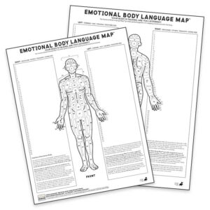 Blank Emotional Body Language Map - Printable
